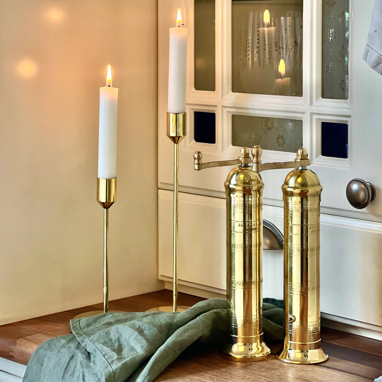 Brass Pepper Mill 9" [Handmade in Greece]