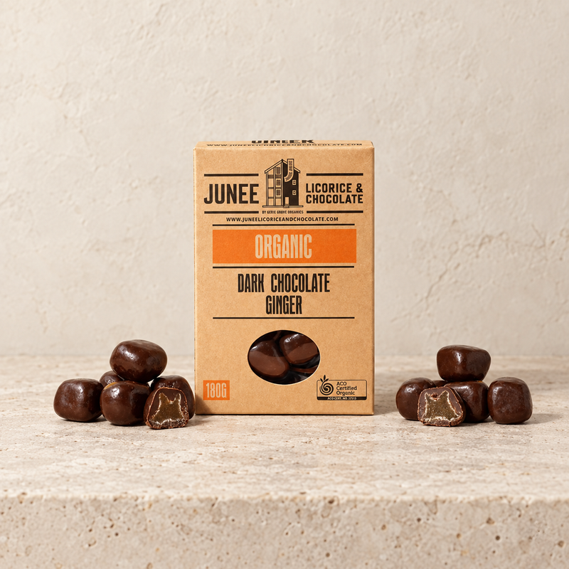 Junee Organic Dark Chocolate Ginger
