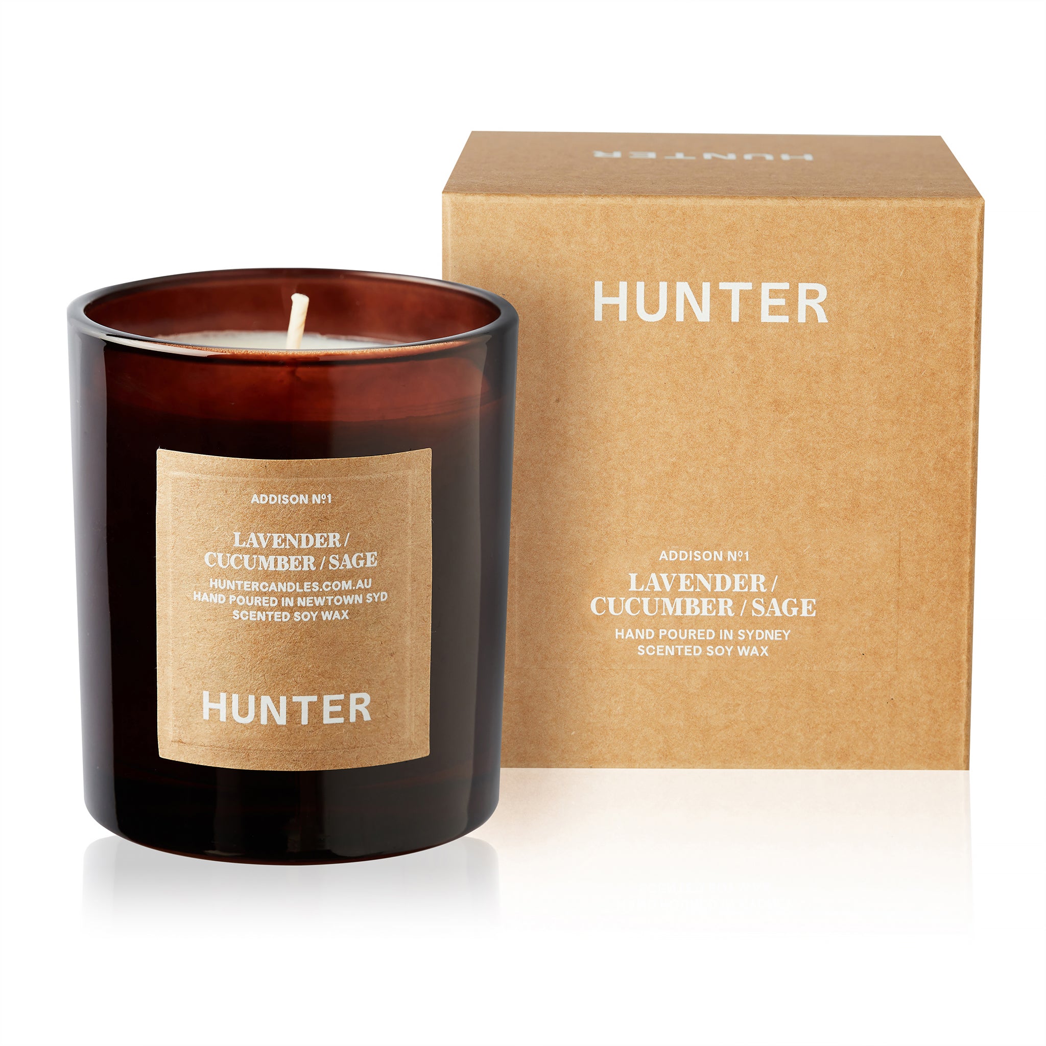 [Hunter] Lavender, Cucumber & Sage Candle