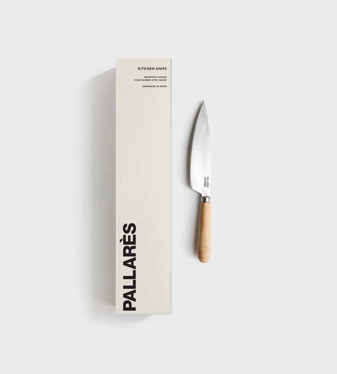 Pallarès Box Wood Knife 13cm (Carbon Steel)