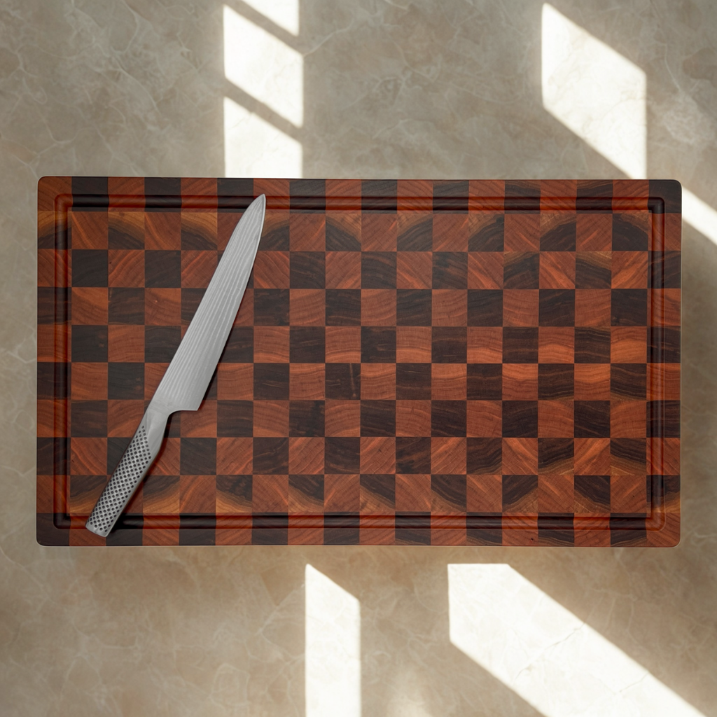 Endgrain Walnut & Cherry Chopping Board