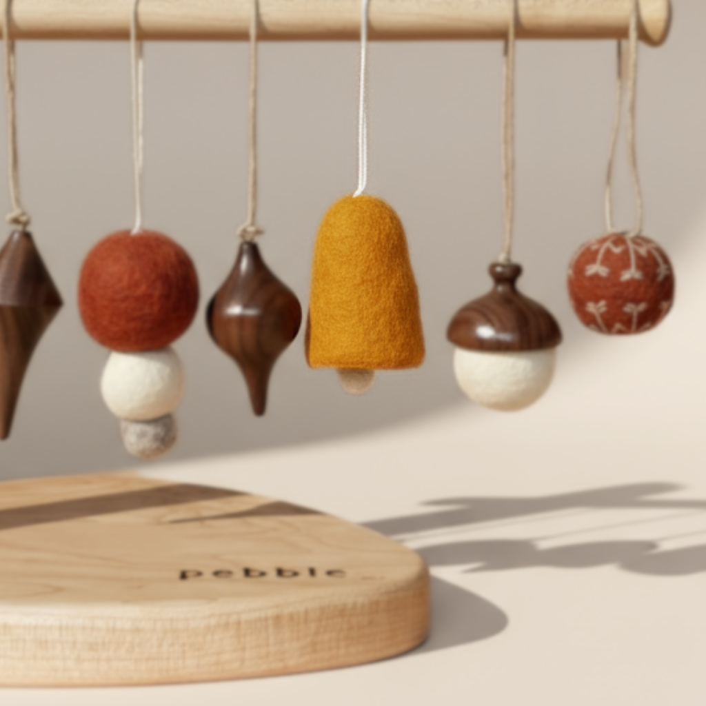 Fair Trade Felt Christmas Bell Decoration