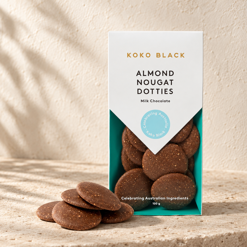 Koko Black Almond Nougat Dotties