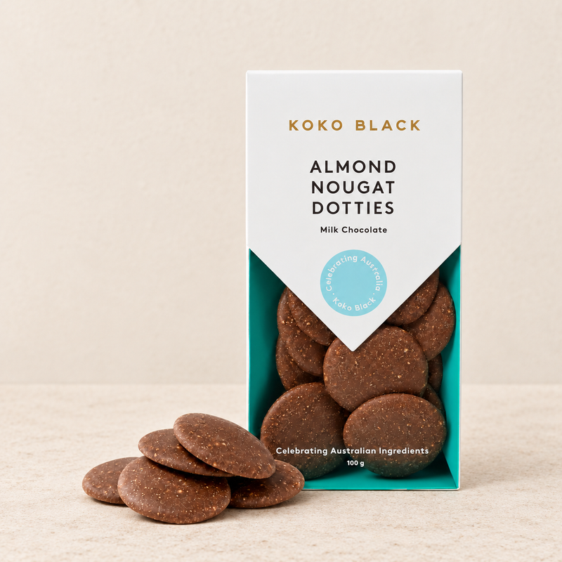 Koko Black Almond Nougat Dotties