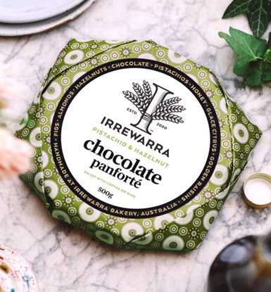 Irrewarra Pistachio & Hazelnut Chocolate Panforte