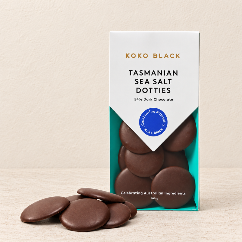 Koko Black Tasmanian Sea Salt Dotties