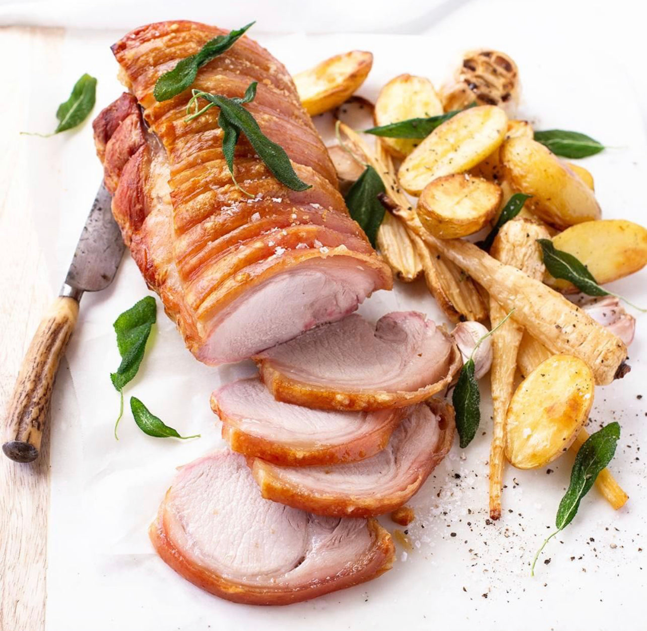 Roasted Pork Loin w Sage & Cider