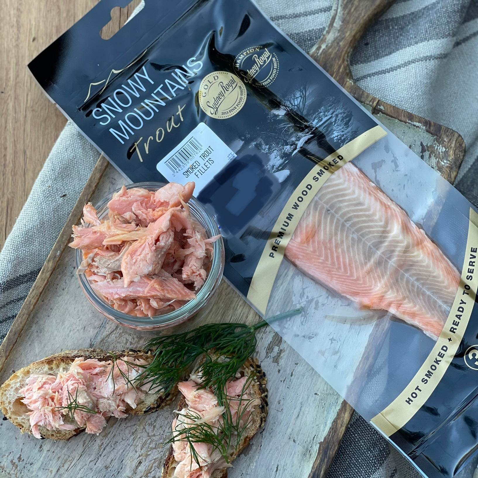 Snowy Mountains Smoked Trout